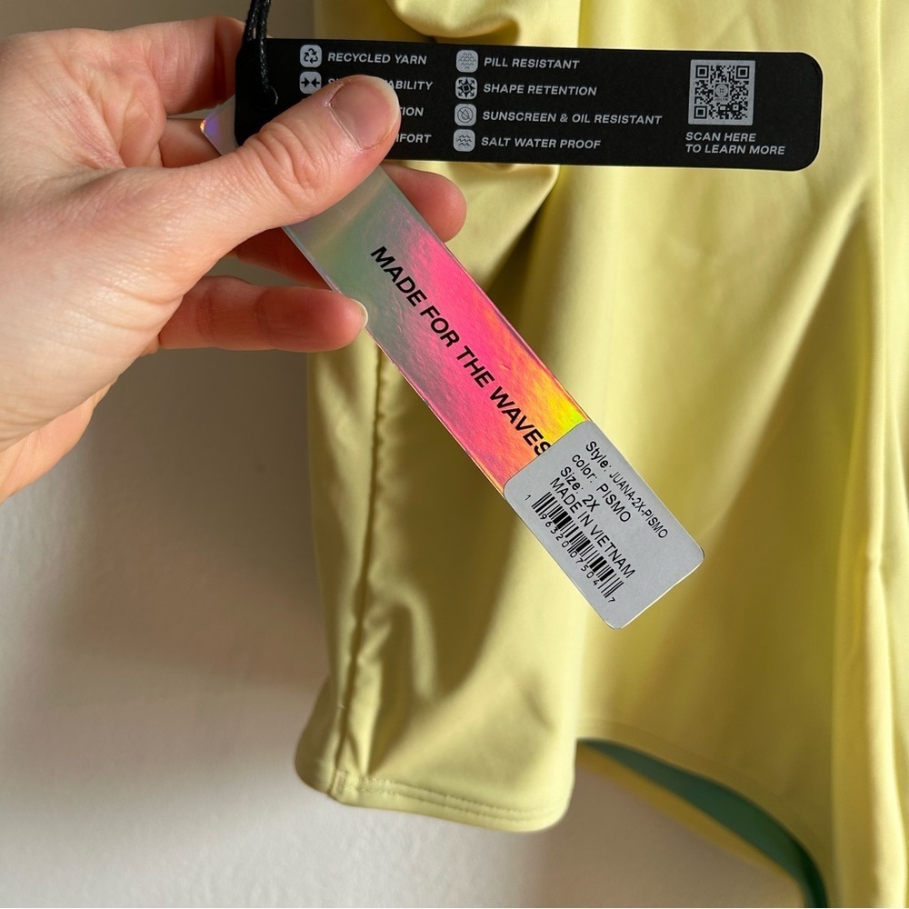 NWT Jolyn Sz 2X Juana Yellow Pismo One Piece Swimsuit - Picture 9 of 9